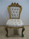 Early 1900s, Gold Gilt French Chair with Cherubs