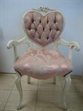 Vintage, 1940s Heart-Shaped Chair