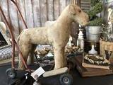 Mohair Fox Terrier/Push Toy Dog